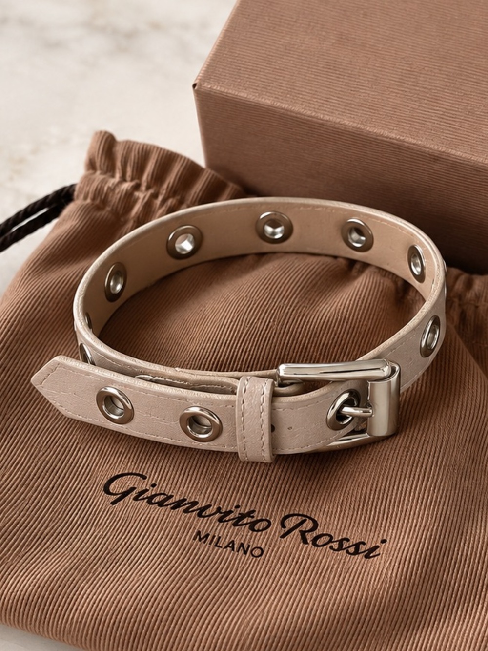 Gianvito Rossi satin belt bracelet